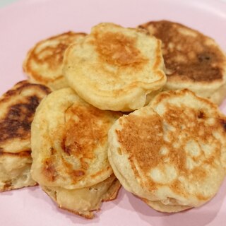 もちもち豆腐ホットケーキ(バナナ入りverもあり)